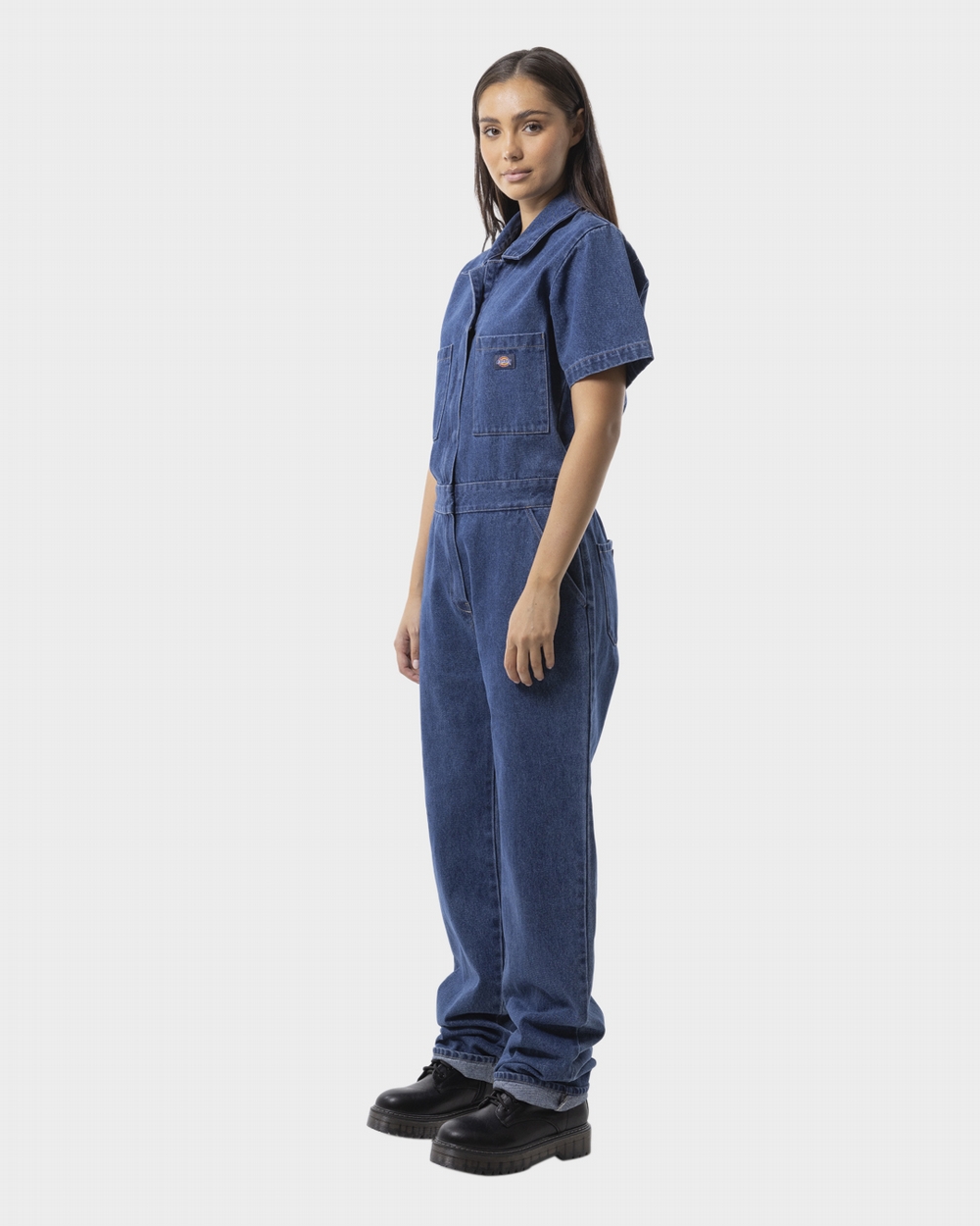 Denim on sale coverall women's